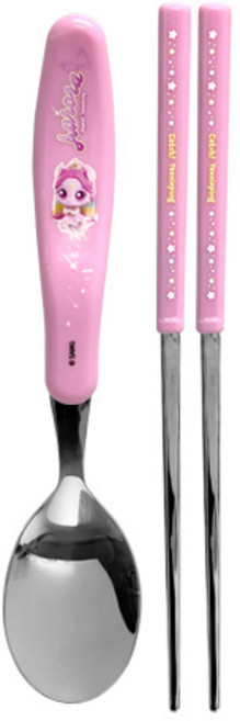 르번 슈팅스타 캐치! 티니핑 베이직 스푼 젓가락 세트, 오로라핑, 스푼 + 젓가락, 1개