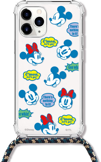 디즈니 귀엽고 시크해 POP 패턴 목걸이 휴대폰 케이스