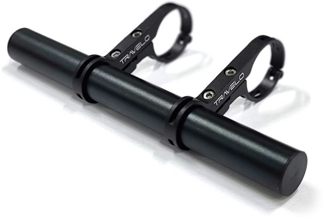 트레벨로 핸들바 확장 거치대 익스텐더 알루미늄 더블바, 블랙, 1개