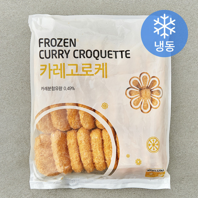 랜시 카레고로케 (냉동), 900g, 1개