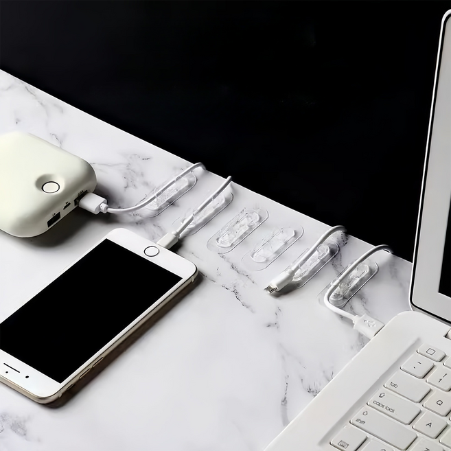 굿무드 케이블 고정 전선정리 클립 소형, 20개