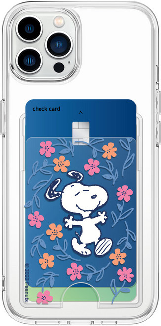 스누피 슬림핏 에어백 카드 휴대폰 케이스