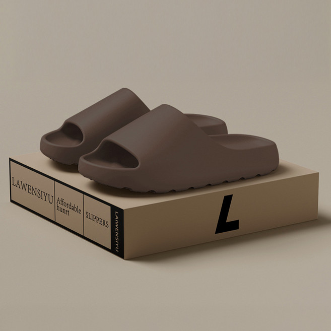 아트조이 EVA 볼륨 쿠션 두툼한 슬리퍼 3.5cm, 브라운, 1개