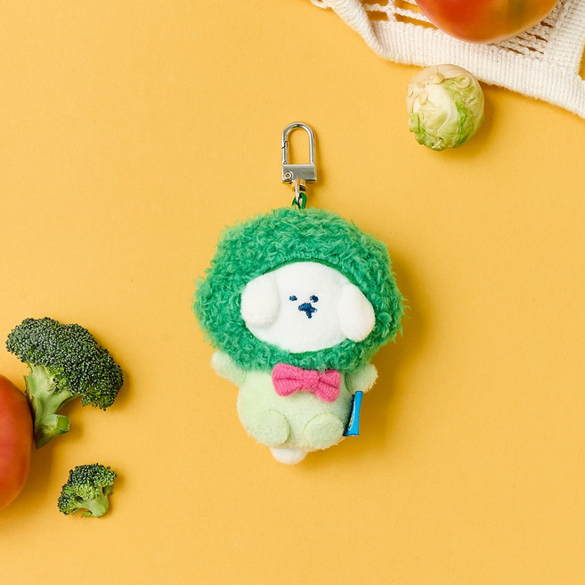 BUTTERSHOP BEEZY GANG 絨毛狗狗 Broccy 中型鑰匙圈