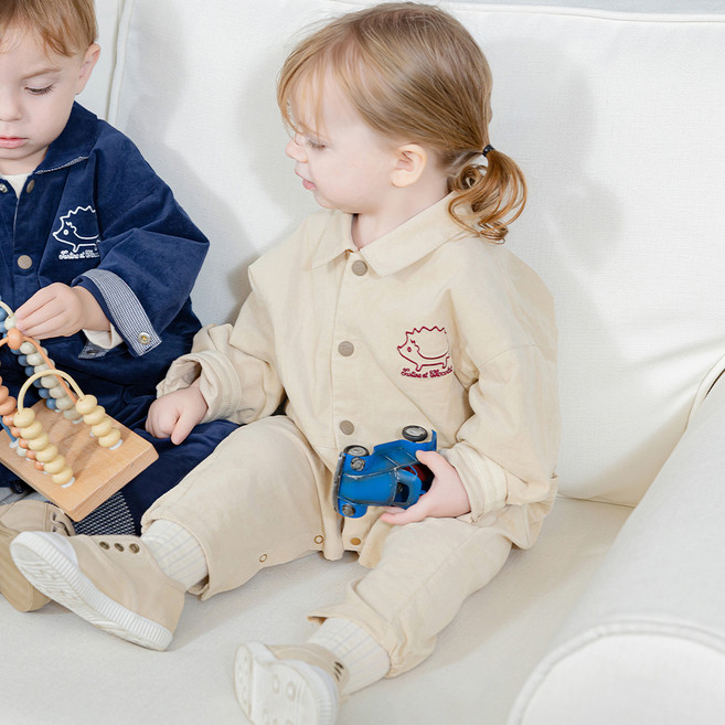 Tartine et Chocolat 嬰幼兒 BT 聚酯纖維連身衣 I