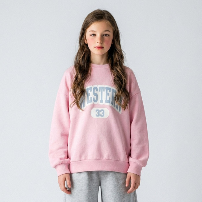 키즈레시피 아동용 봄가을 쓰리 오버핏 맨투맨