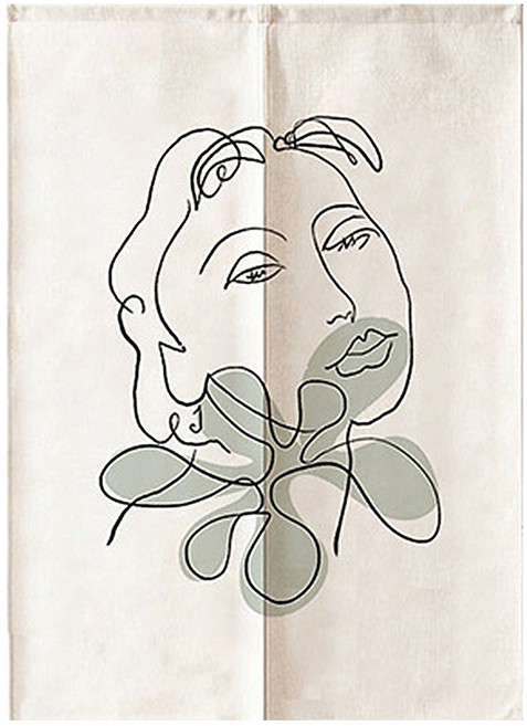 알럽홈 아트드로잉 도어커튼