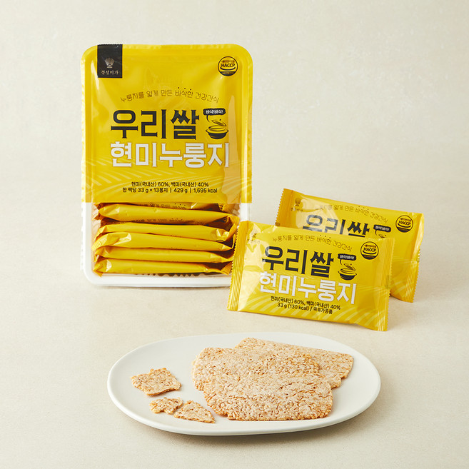 경성미가 우리쌀 현미누룽지 13개입, 1개, 429g