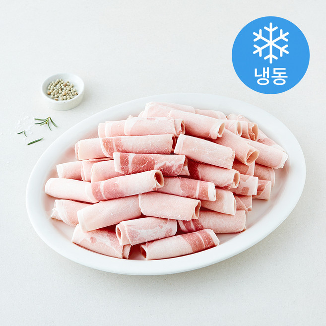 대패킹 캐나다산 돼지 등심 샤브샤브용 (냉동), 1개, 1kg