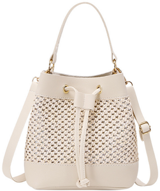 올러바웃 드로우스트링 끈 조절 패션 버킷백