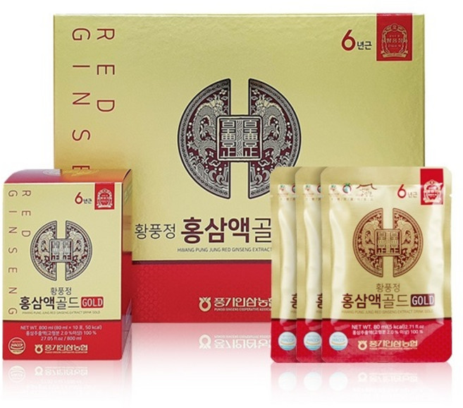 Korean Red Ginseng 紅參液Gold, 80毫升, 60個