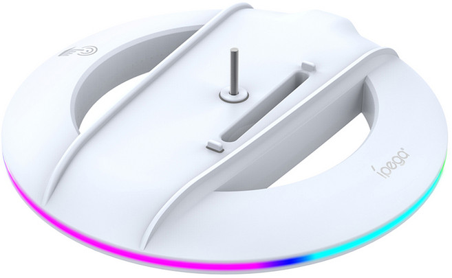 ipega 派鯊魚 PS5主機垂直支架 PS5PRO/PS5Slim適用, WZL-25052713, 1個, 炫光版白色