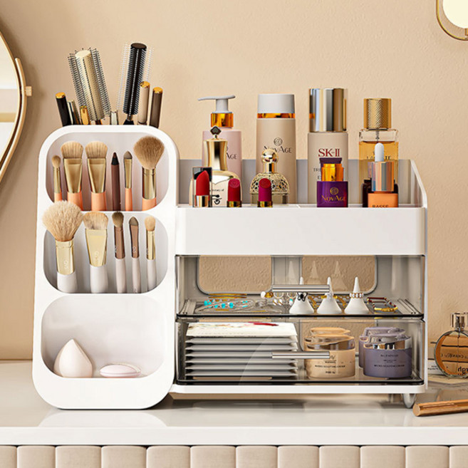 라라하우스 베링 2in1 수납함, 화이트, 1개