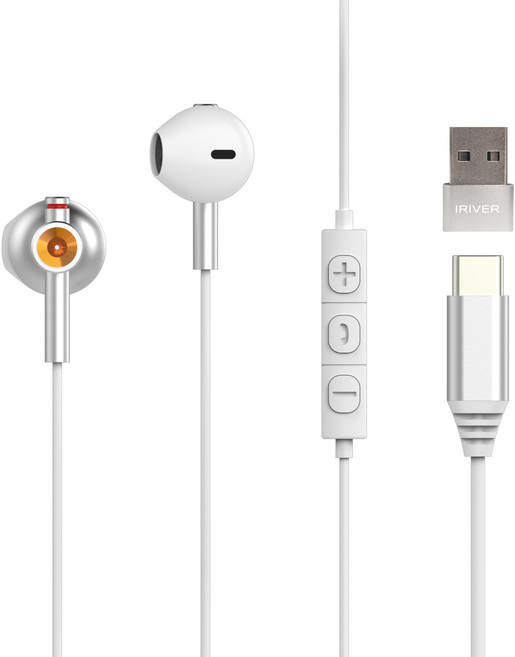 아이리버 7.1 오픈형 노이즈캔슬링 C타입 USB 게이밍 이어폰, IGE-M1C, 화이트