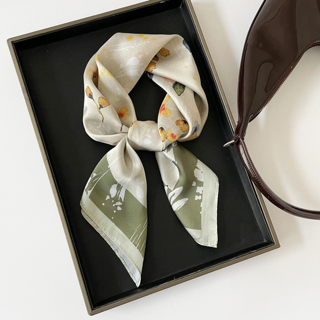 조인메이드 올비에스 플라워 패턴 트윌리 스카프 2p