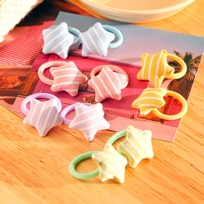 도도앤뉴 꿈꾸는 아기 별 머리끈 5종 x 2p 세트