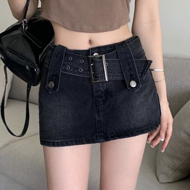 피어니스트 데님 미니 스커트 Y2K