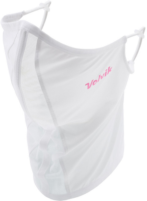 볼빅 메쉬 골프 스포츠 마스크, 화이트 핑크, 1개