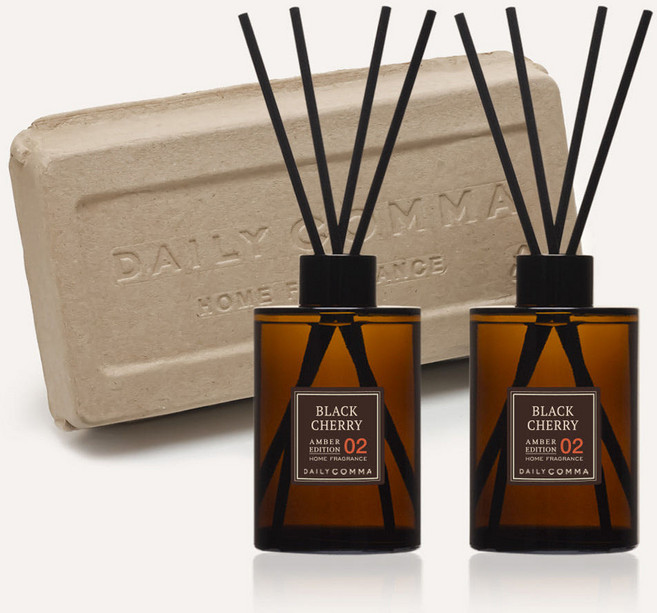 데일리콤마 엠버에디션 디퓨저, 블랙체리X2, 200ml, 2개