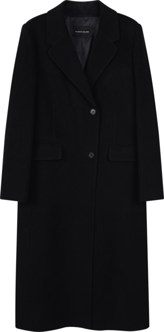 플라스틱아일랜드 여성용 테일러드 투버튼 롱 핸드메이드 코트 PR4TC581