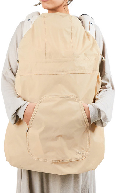 포브 윈드스토퍼 아기띠 바람막이, 베이지