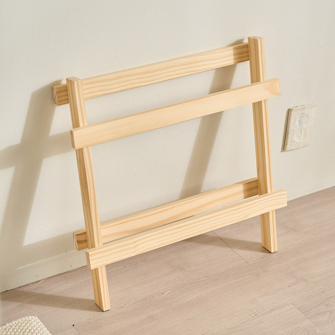YEDAUM 原木室內拖鞋架, 原木色, 1個