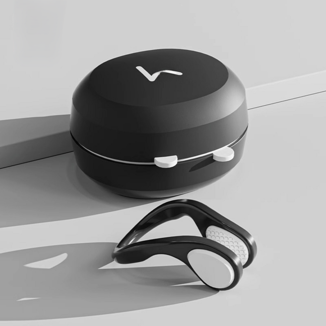 켈본 수영 방수 실리콘 코마개, 블랙, 1개