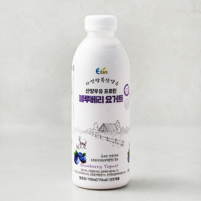 이담 산양우유 프로틴 블루베리 요거트, 750ml, 1개입, 1개