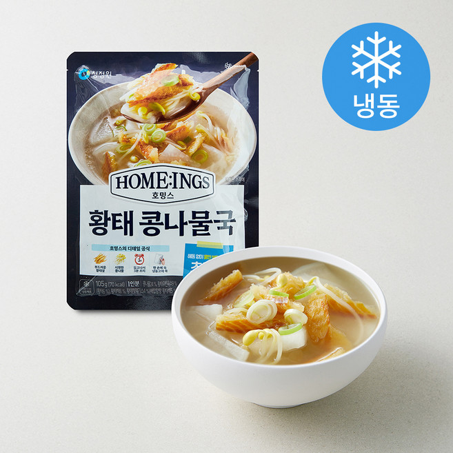 청정원 호밍스 황태 콩나물국 (냉동), 105g, 1개