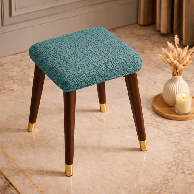 러빙랩 노베르 사각 밴딩 의자 커버, 블루, 1개