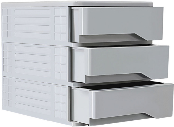 코시나 캔디 미니 서랍장, 그레이, 3개