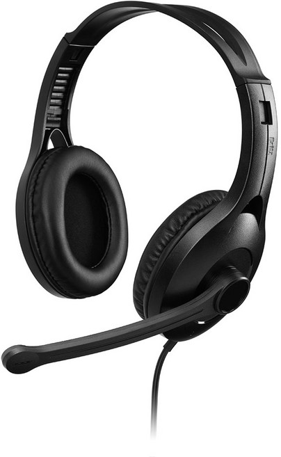 브리츠 USB 유선 헤드폰, 블랙, K820