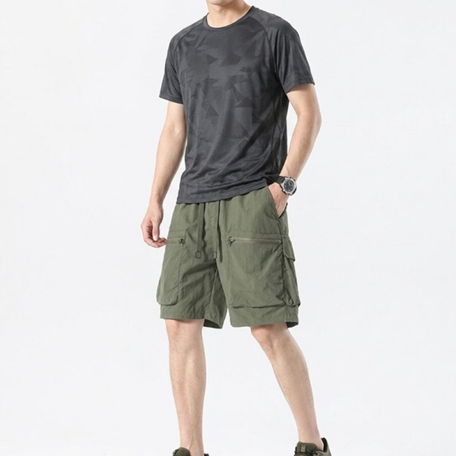 언헤브 남녀공용 카고 반바지