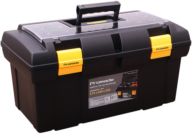 프로메이드 국산 공구함 특6호 블랙 J-6011, 1개