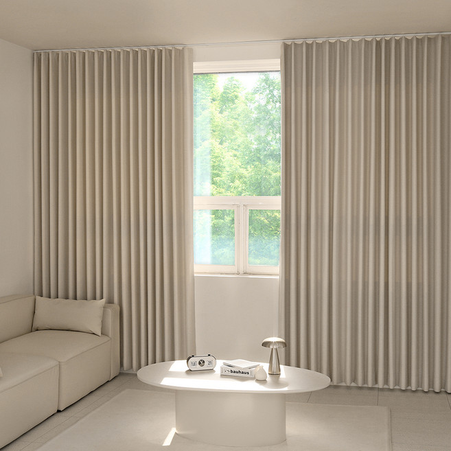 창안애 플레인 주름유지가공 형상 암막커튼