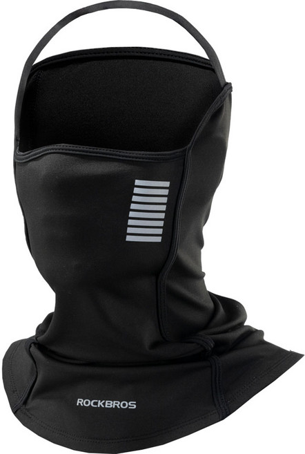 락브로스 방한 방풍 자전거 넥워머 LF8710, 블랙