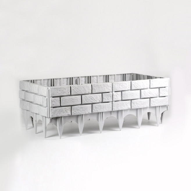 라이프스윗 정원 꾸미기 마당 조립식 화단 울타리 6p, 그레이