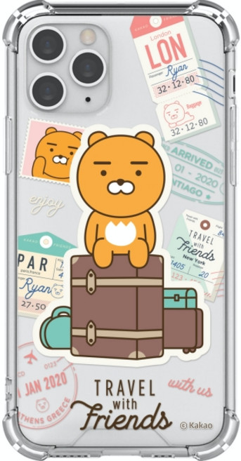 KAKAO FRIENDS 旅行系列強化透明防摔手機殼