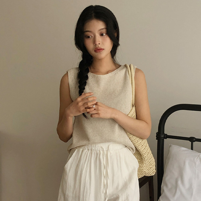 바닐라민트 여성용 브리즈 니트 나시