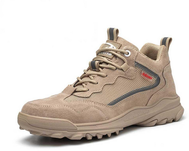 9KSAFETYJB PB-SRC 輕量防護舒適透氣工作鞋 卡其色