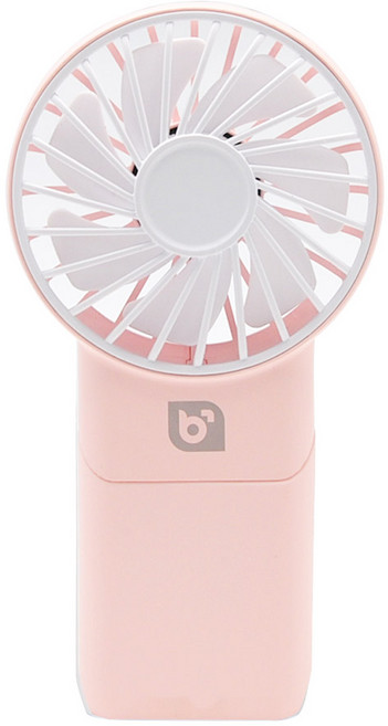 바이탭 접이식 휴대용 선풍기, BTH-005, PINK