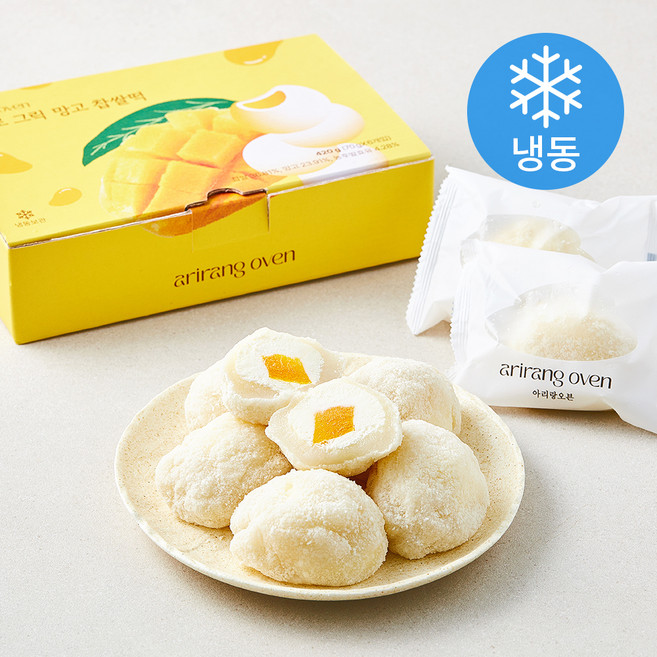 아리랑오븐 통째로 그릭 망고 찹쌀떡 (냉동), 70g, 1개, 6개입