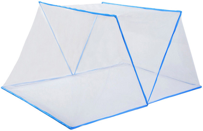 메이크잇 접이식 사각 폴딩 원터치 모기장, 블루