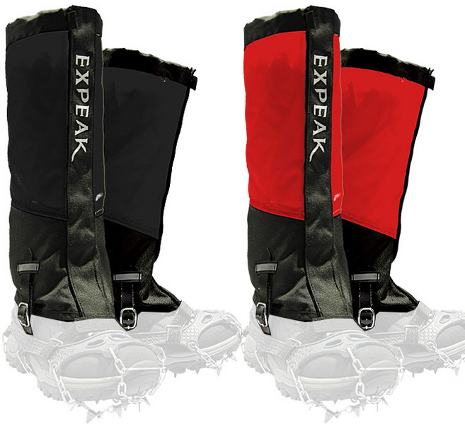 엑스피크 신형 피나클 스패츠 커플 세트, 시그니처블랙, 레드