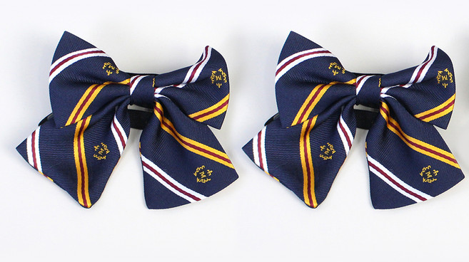 여아용 M로고 나비 리본 타이 보타이 2p