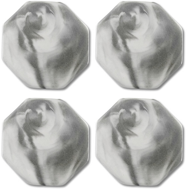 주앤지 대리석 마블 티코스터 팔각, 마블그레이, 4개