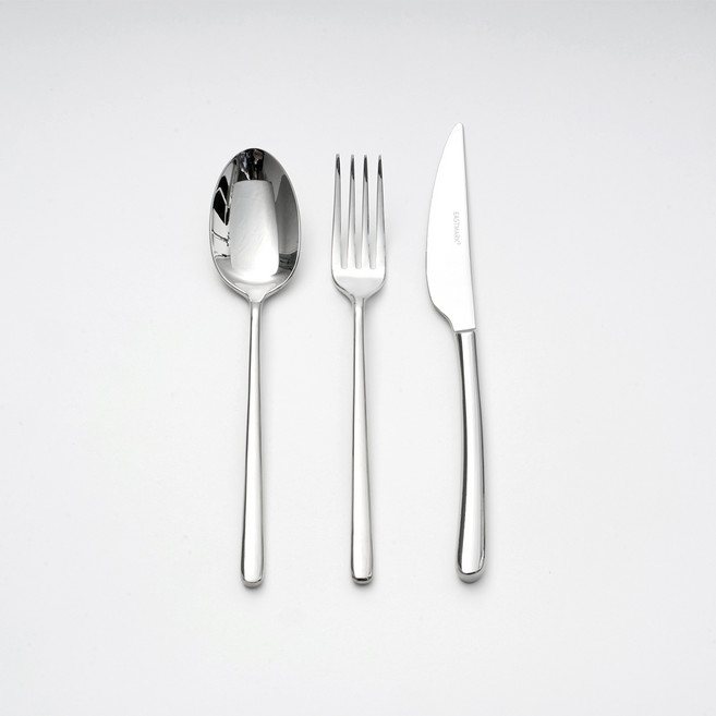 이스트마크 커트러리 디저트 3종 세트, 디저트스푼 + 디저트포크 + 디저트나이프, 1세트