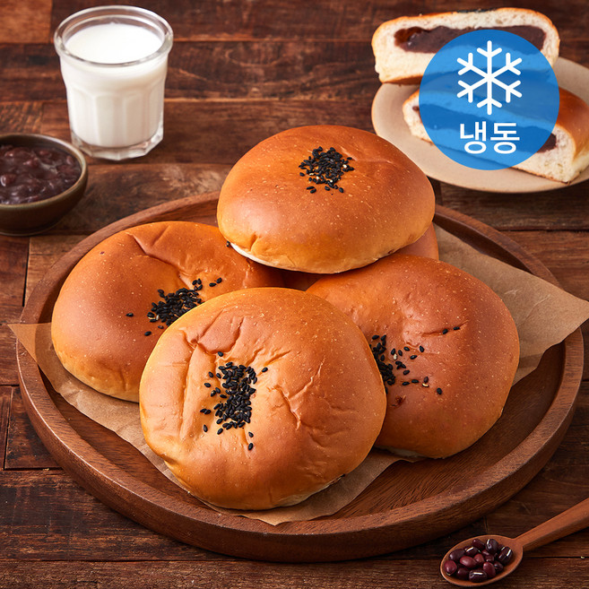 뉴 맛있는 단팥빵 (냉동), 90g, 6개입, 1개