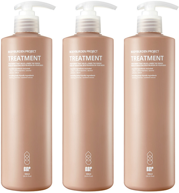바디버든프로젝트 트리트먼트 로즈마리향, 3개, 500ml