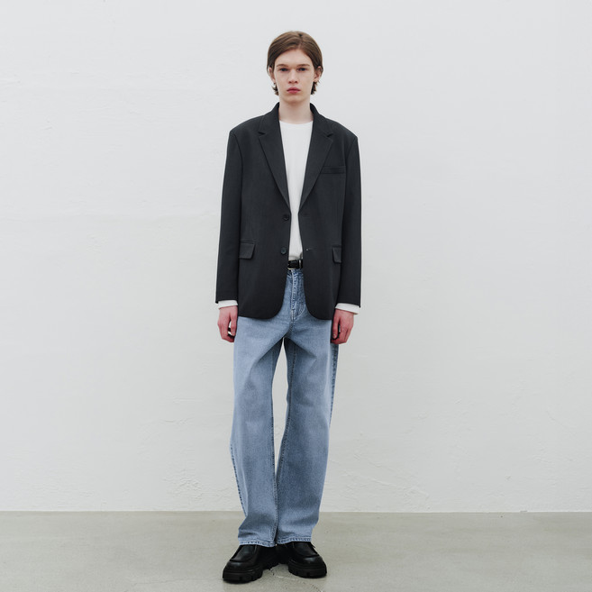 마인드브릿지 남성용 두굿 와이드 데님 팬츠 MYDP0155